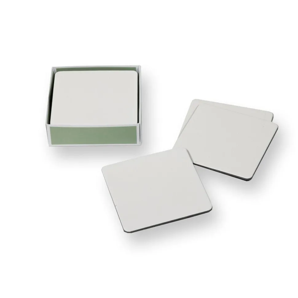 Cream Lizard Coasters - 8 Per Package