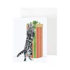 Curious Christmas Cats Gift Enclosure Cards - 4 Mini Cards & 4 Envelopes