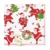 Dancing Santas Paper Luncheon Napkins - 20 Per Package