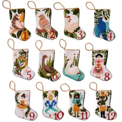 12 Days - 4 Calling Birds Bauble Stocking