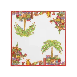 Deck The Palm Pearl Cocktail Napkins - includes 20 per package