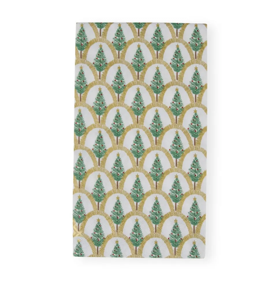 Deco Christmas Gold Guest Towel Napkins - 15 Per Package