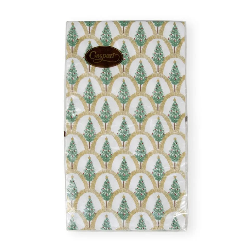Deco Christmas Gold Guest Towel Napkins - 15 Per Package