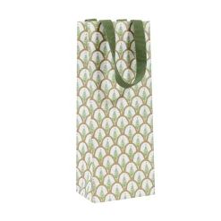 Deco Christmas Gold Wine & Bottle Gift Bag - 1 Each