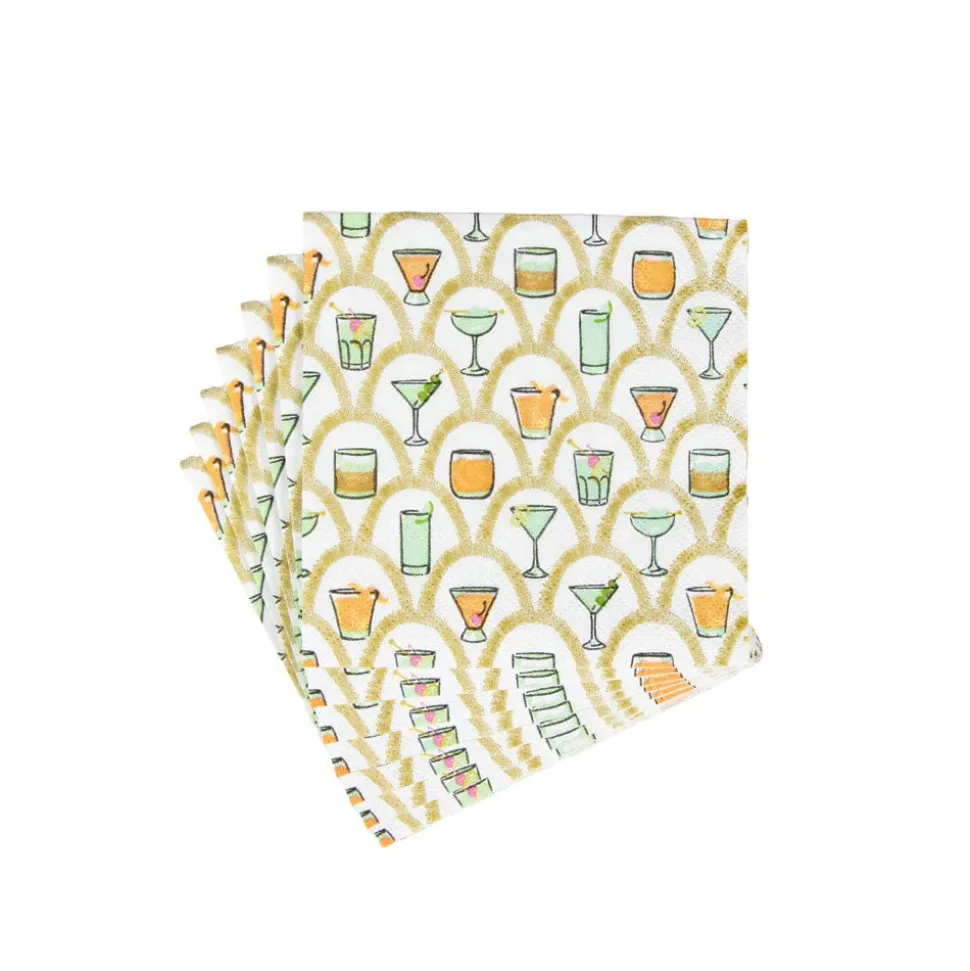 Deco Cocktails Cocktail Napkins - 20 Per Package
