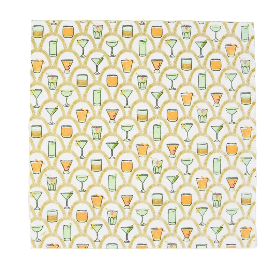 Deco Cocktails Cocktail Napkins - 20 Per Package
