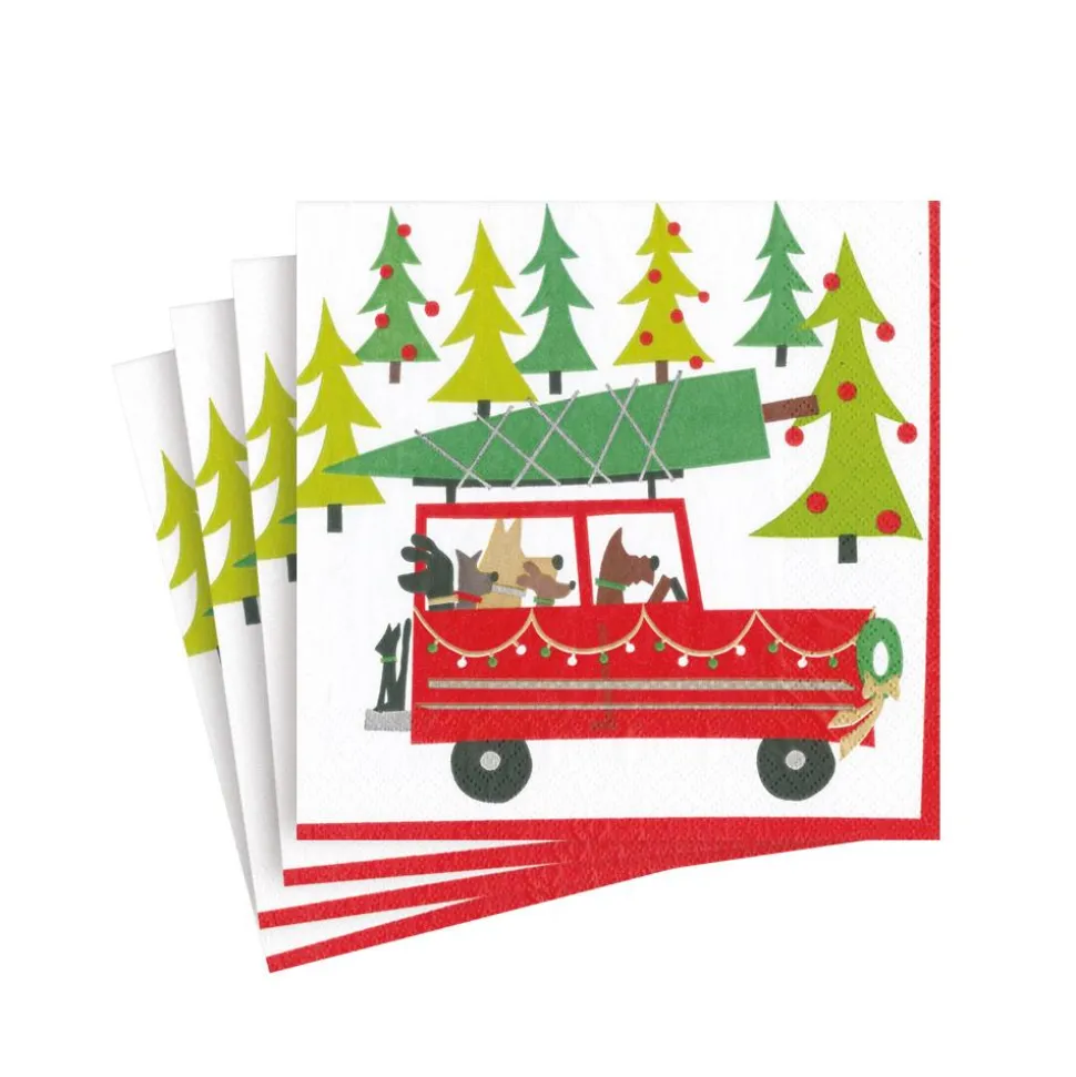 Doggy Tree Adventure Paper Cocktail Napkins - 20 Per Package