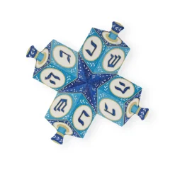Dreidel Die-Cut Paper Linen Luncheon Napkins - 15 Per Package