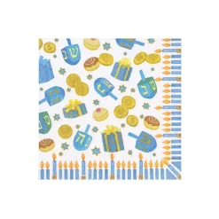 Dreidel; Dreidel; Dreidel Boxed Cocktail Napkins - 40 Per Box