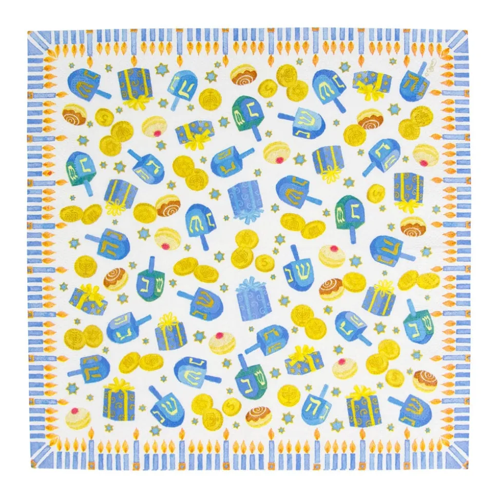 Dreidel; Dreidel; Dreidel Cocktail Napkins - 20 Per Package