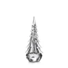 Five-sided Evergreen Glass Tree 14"- 1 Each