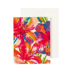 Floral Pop Gift Enclosure Cards - 4 Mini Cards & 4 Envelopes