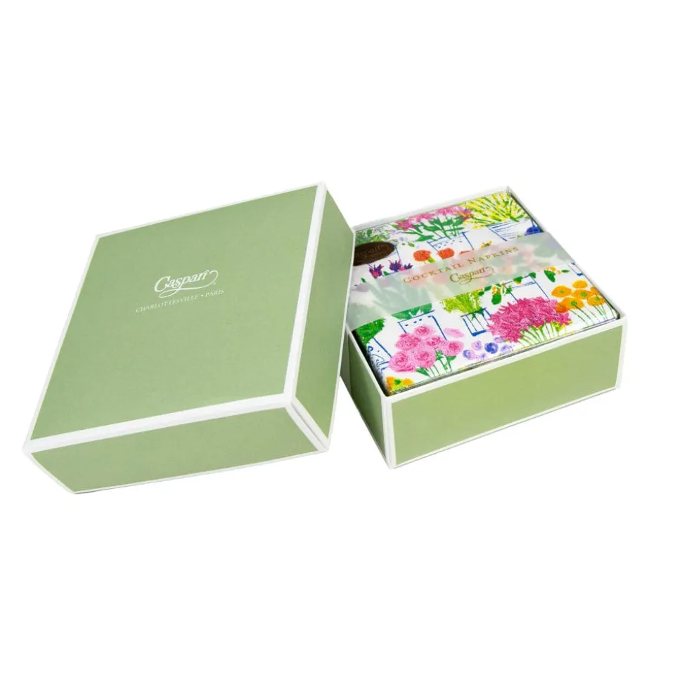 Flower Market Boxed Cocktail Napkins - 40 Per Box
