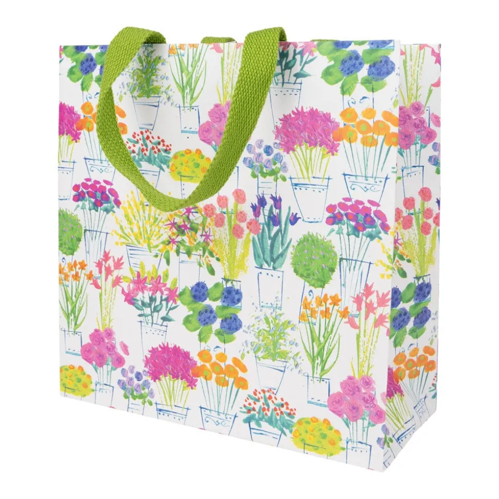 Flower Market Medium Square Gift Bags - One Gift Bag Included