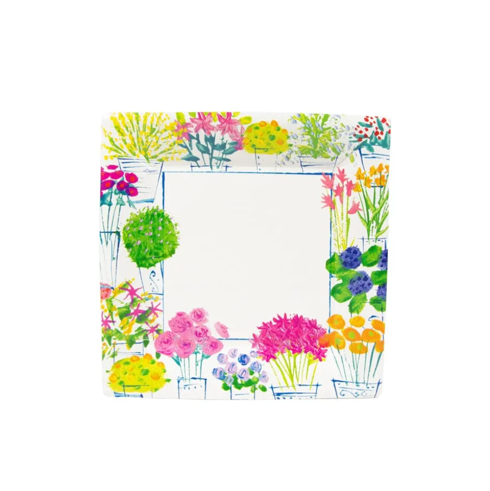 Flower Market Salad & Dessert Plates - 8 Per Package