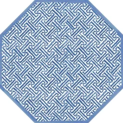 Fretwork Die-Cut Placemat in Blue - 4 Per Package
