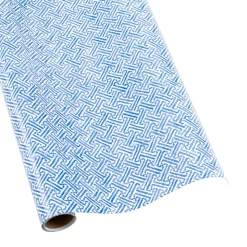 Fretwork Gift Wrapping Paper in Blue - 30" x 8' Roll