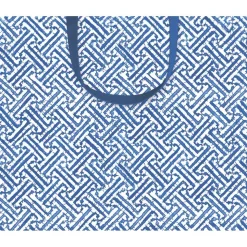Fretwork Large Gift Bag in Blue - 1 Each