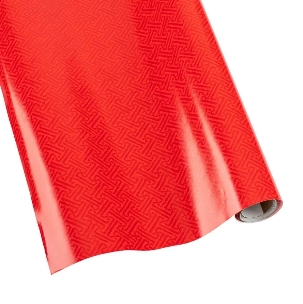 Fretwork Red Gift Wrapping Paper - 30" x 8' Roll