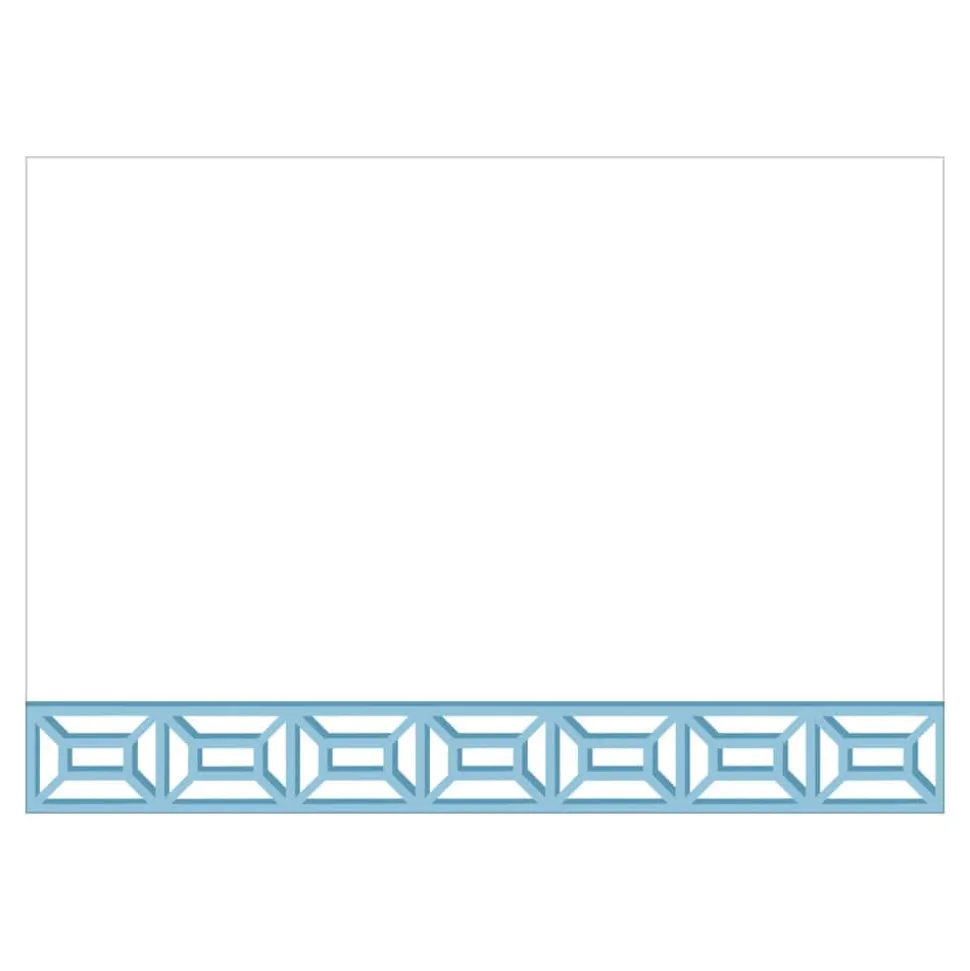 Garden Gate French Blue Correspondence Cards - 12 Per Package