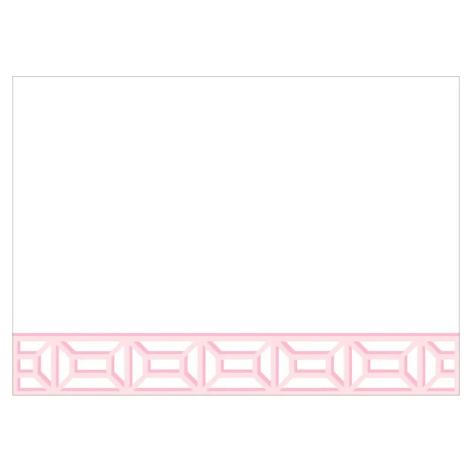 Garden Gate Light Pink Correspondence Cards - 12 Per Package