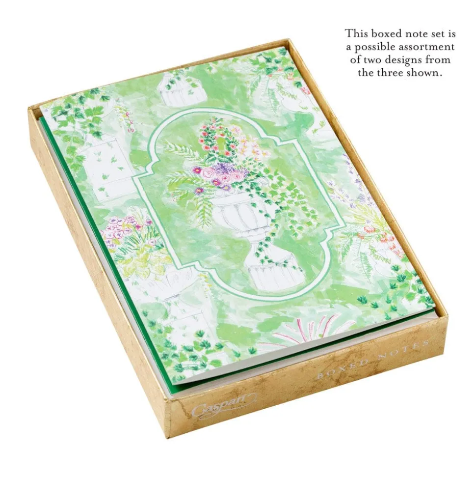 Garden Sketches Assorted Boxed Note Cards - 8 Note Cards & 8 Envelopes