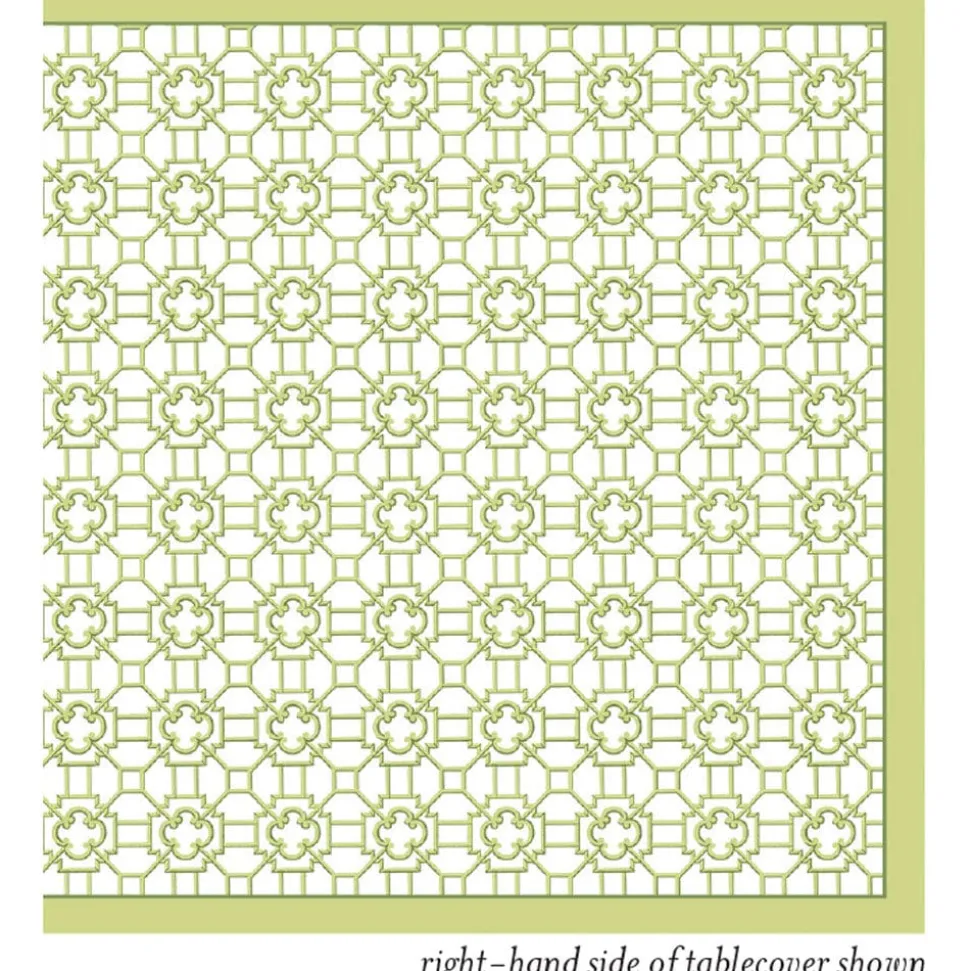 Garden Trellis Cloth Tablecover in Green - 1 Tablecover