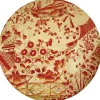 Gilded Porcelain Coral & Gold Placemats - 1 Each