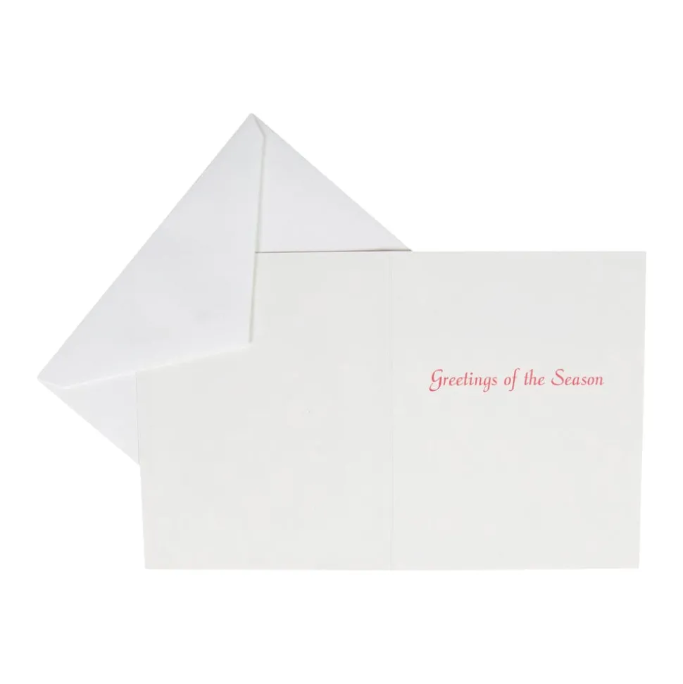 Gilded Porcelain Ornament Petite Boxed Christmas Cards - includes 15 cards & envelopes