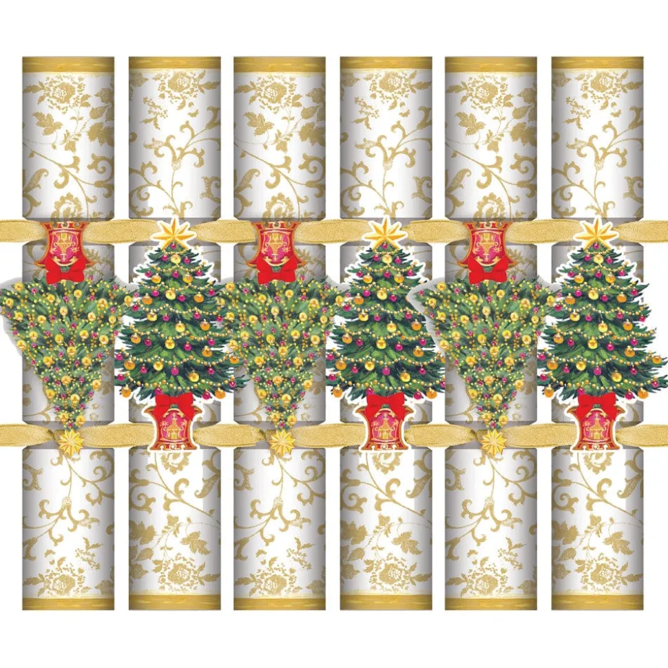 Gilded Tree Celebration Crackers - 6 Per Box