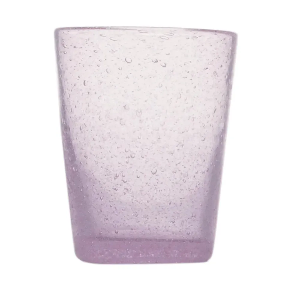 Glass Tumbler in Mauve - Set of 4
