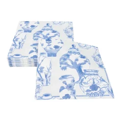 Glazed Porcelain Celadon Paper Linen Luncheon Napkins - 15 Per Package