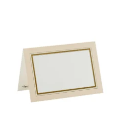 Gold Border Place Cards Package 10 In
