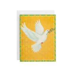 Golden Peace Dove Classic Boxed Christmas Cards - includes 15 cards & envelopes
