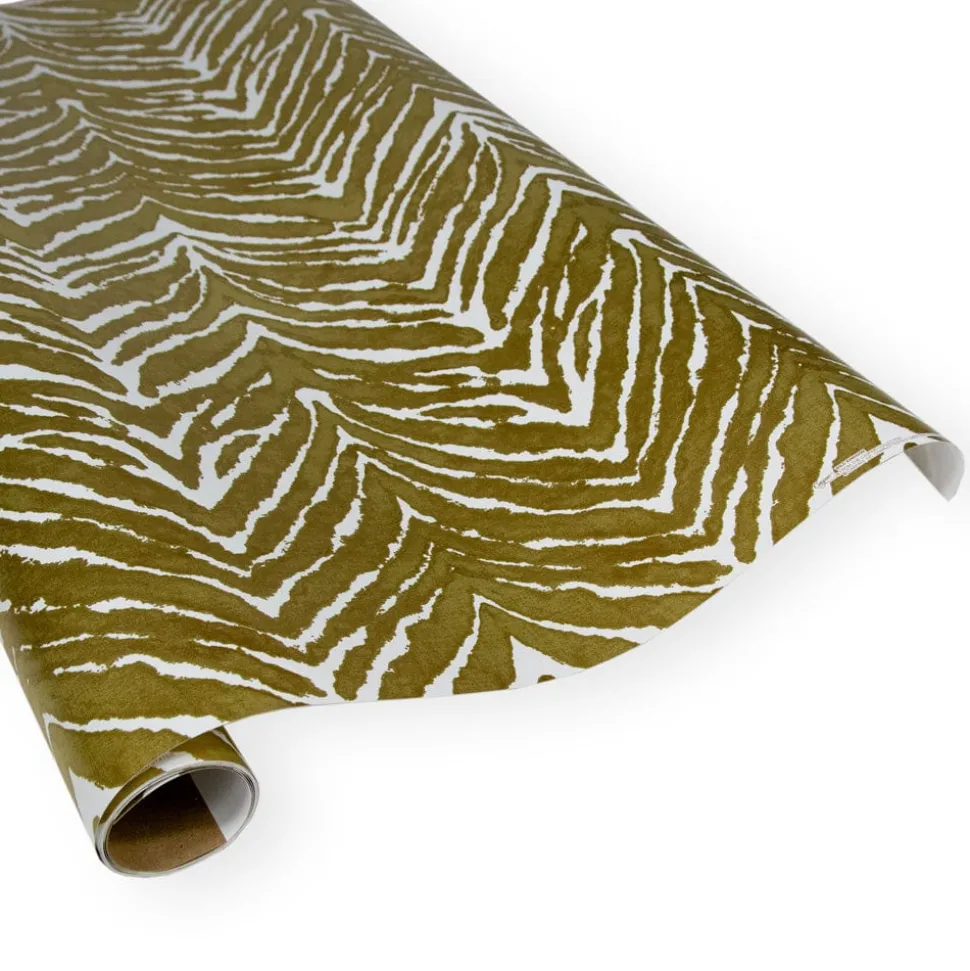 Go Wild Gold & White Gift Wrapping Paper - 30 x 8 Roll