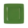 Grosgrain Square Paper Salad & Dessert Plates in Hunter Green - 8 Per Package