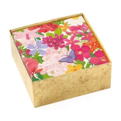 Halsted Floral Boxed Paper Cocktail Napkins - 40 Per Box