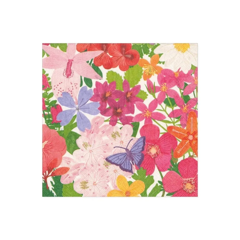 Halsted Floral Paper Cocktail Napkins - 20 Per Package