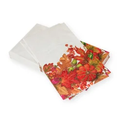 Harvest Garland White Guest Towel Napkins - 15 Per Package