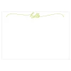 Hello Script Correspondence Cards - 12 Per Package