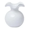 Hibiscus Bud Vase in White - 1 Each