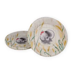 Homestead Turkey Taupe Dinner Plates - 8 Per Package