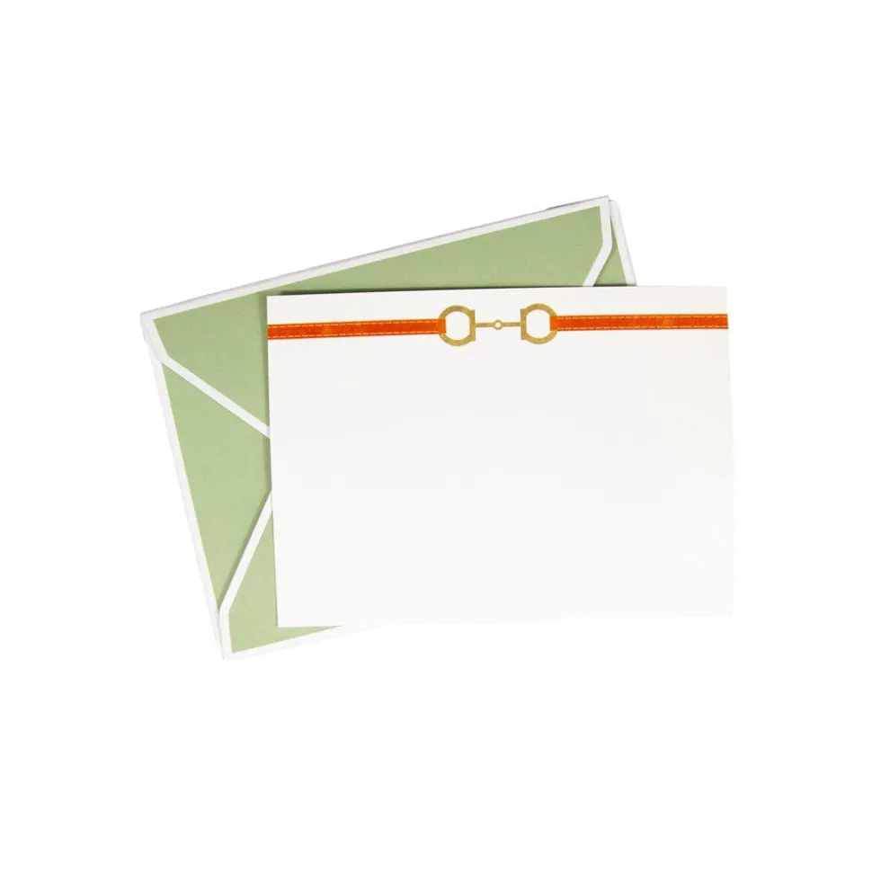 Horse Bit Combo Foil Correspondence Cards - 12 Card & Envelopes