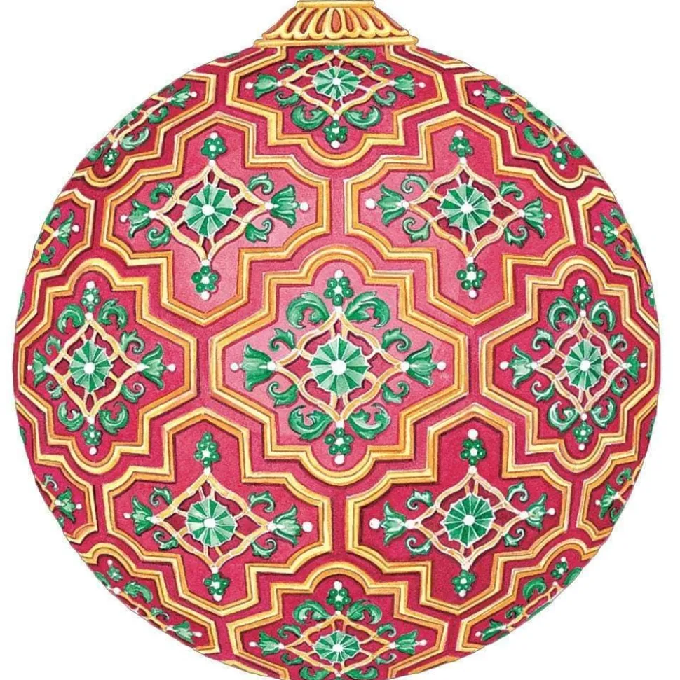 Imperial Ornament Die-Cut Placemat - 4 Per Package in Red