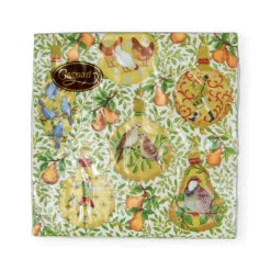 In A Pear Tree Cocktail Napkins - 20 Per Package