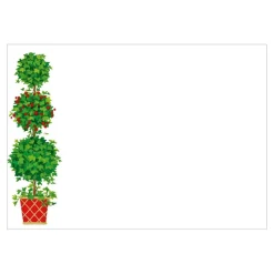 Ivy Topiary Correspondence Cards - 12 Per Package