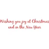 Joy Peppermint Garland Petite Boxed Christmas Cards - includes 15 cards & envelopes
