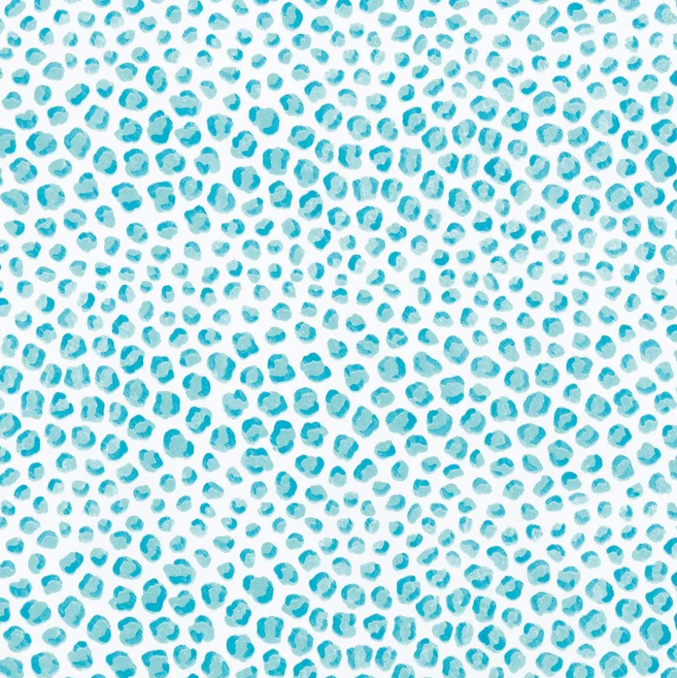 Just Spots Turquoise Gift Wrap - One 30" X 8' Roll