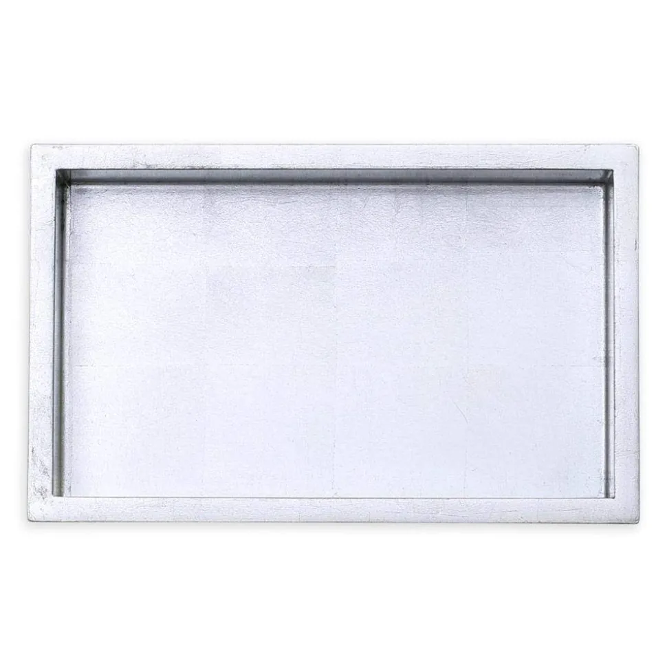 Lacquer Guest Towel Napkin Holder in Silver - 1 Each