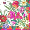 La Dolce Vita Fuchsia & Orange Cloth Dinner Napkins - Set of 4, Three Sets